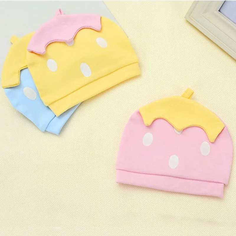 Cotton Hat Cute Toddler Beanies Knitted Candy Color Caps For Children