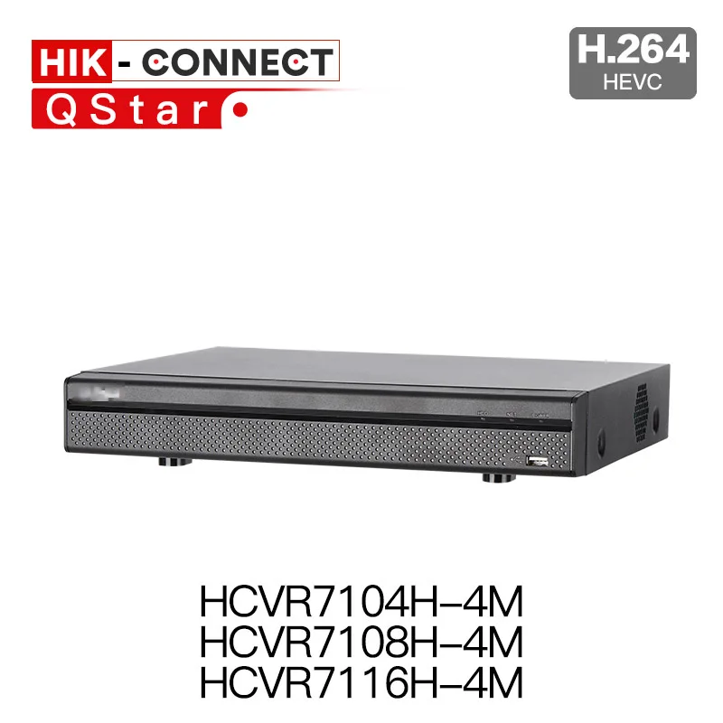 

DH 4K HCVR 4CH 8CH 16CH HCVR7104H-4M HCVR7108H-4M HCVR7116H-4M Support HDCVI/CVBS video inputs Digital Video Recorder 4MP CVR