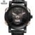 Hot Dropship Original SKONE Esqueleto Pirata Do Crânio de Quartzo Dos Homens Relógios de Luxo Homens De Couro À Prova D’ Água Sports Watch Relogio masculino