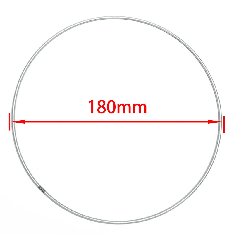 BASEHOME 10 шт 100-400 мм большой размер мечта ловить круг кольца находки Висячие Круглые Железные круги соединитель индийская Сеть Ювелирные изделия DIY - Цвет: 180mm