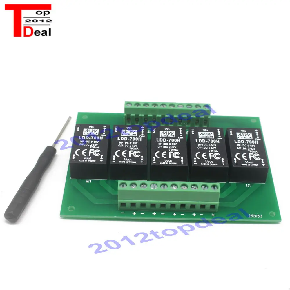 

1piece 5UP Ldd-h meanwell Driver PCB With 350H 500H 700H 1000H 5 Channel