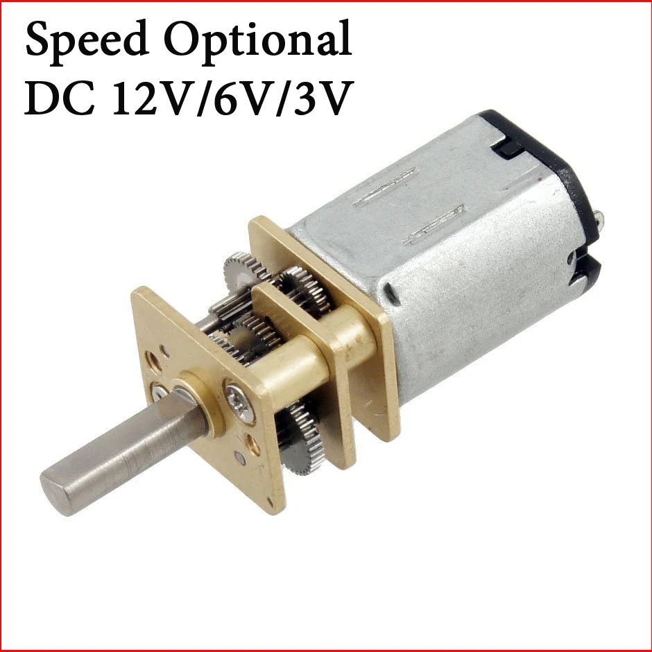 

Hot !! 1PCS Speed Optional DC 3V/6V/12V Motor Torque Gear Box Electric Motor N20 motor dc motor 12v 6v 3v Speed Optional