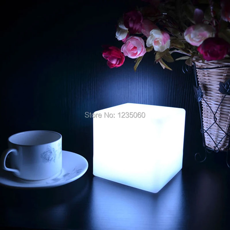 

Hot Sale 10*10*10CM LED Cube RGB Table Light Bar Holiday Wedding Christmas Romantic LED Lights Novelty Hotel Lamp selfie led