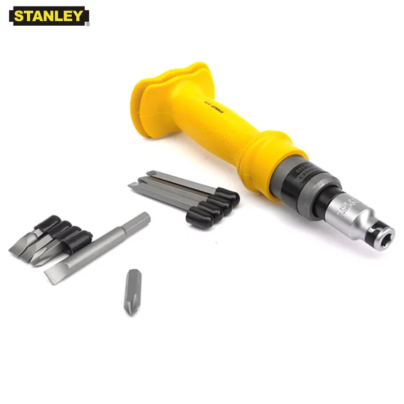 Stanley 9pcs impact driver set 1/2 drive 5/16 hex bits hammer head heavy duty big impact