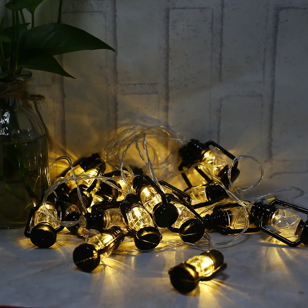 Светодиодный керосиновая сказочная гирлянда фонарь на батарейках девушка подсветка украшения для вечеринки сделанные своими руками Открытый Декор