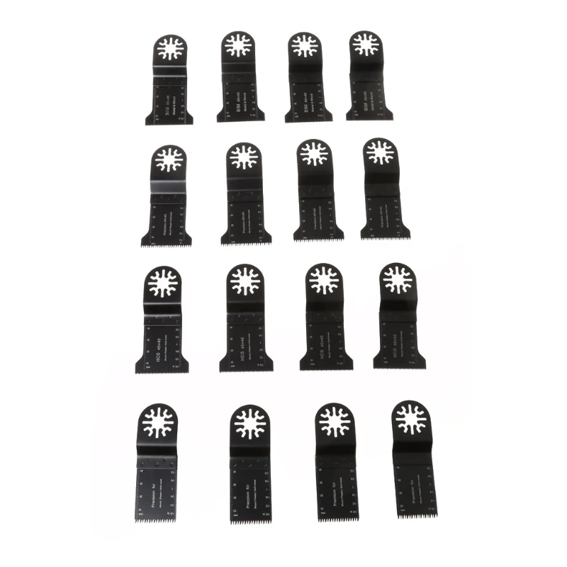 

16 Pcs Oscillating Multi Tool Saw Blade For Fein Multimaster Dremel Makita Bosch #Aug.26