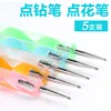 nail dotting tool 5 pc Tip Dot Paint Manicure kit 5size sDotting Tools Set for Nail Art nail dotting tool 5 pc 2 Way Dotting 2