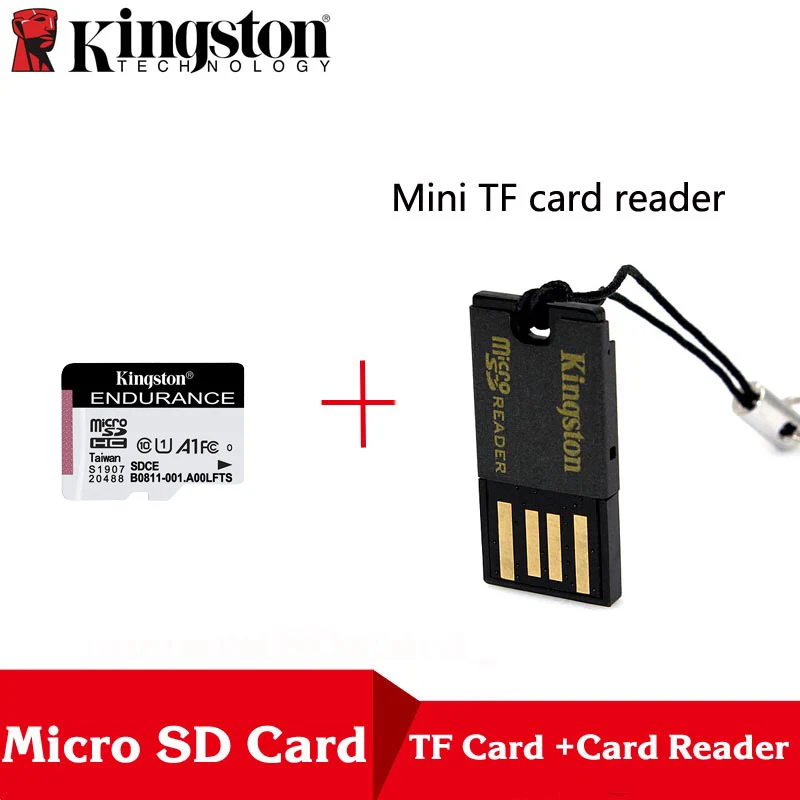 Kingston высокопрочная MicroSD карта класс 10 64 ГБ 32 ГБ 128 ГБ Memorias Micro SD SDXC флэш-карта памяти эксклюзивный для домашнего монитора - Емкость: SDCE128GB-G2reader