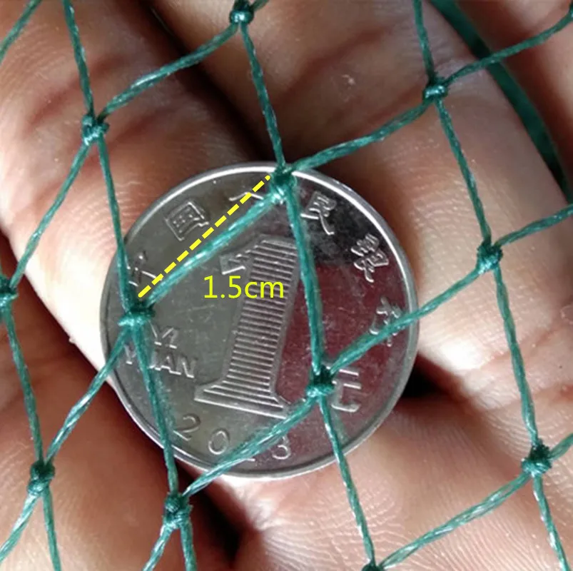 strong nylon net H2m*L10M-20m mesh 1.5cm traw fishing net china red de pesca fishing network fishing tool pull net  Barrage net