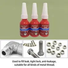 1pc/4pcs 10ml 242 Liquid Glue Blue Anaerobic Adhesive Removable Sealant Thread Super Glue For Metal Surfaces And Screw