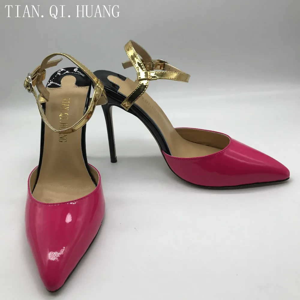 Huang Tian Calzado Fino Para Photo As Genuino Nuevos Tacón Altos Marca Mujeres Tacones Mujer Bombas Sandalias Cuero Qi Estilos pxxqSO8wZ