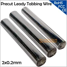 2x0.2mm Leady PV Ribbon Wire, Precut Solar Tabbing Wires, Can Be Cutted Into Any Size, Suitable for 125 or 156 Cells