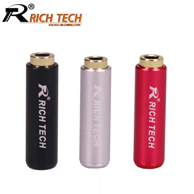 5pcs/lot 4 Poles Stereo 3.5mm Mini Jack Aluminum Shell 3.5 Female Jack Socket Stereo Audio Connector Headphone Earphone Adapter