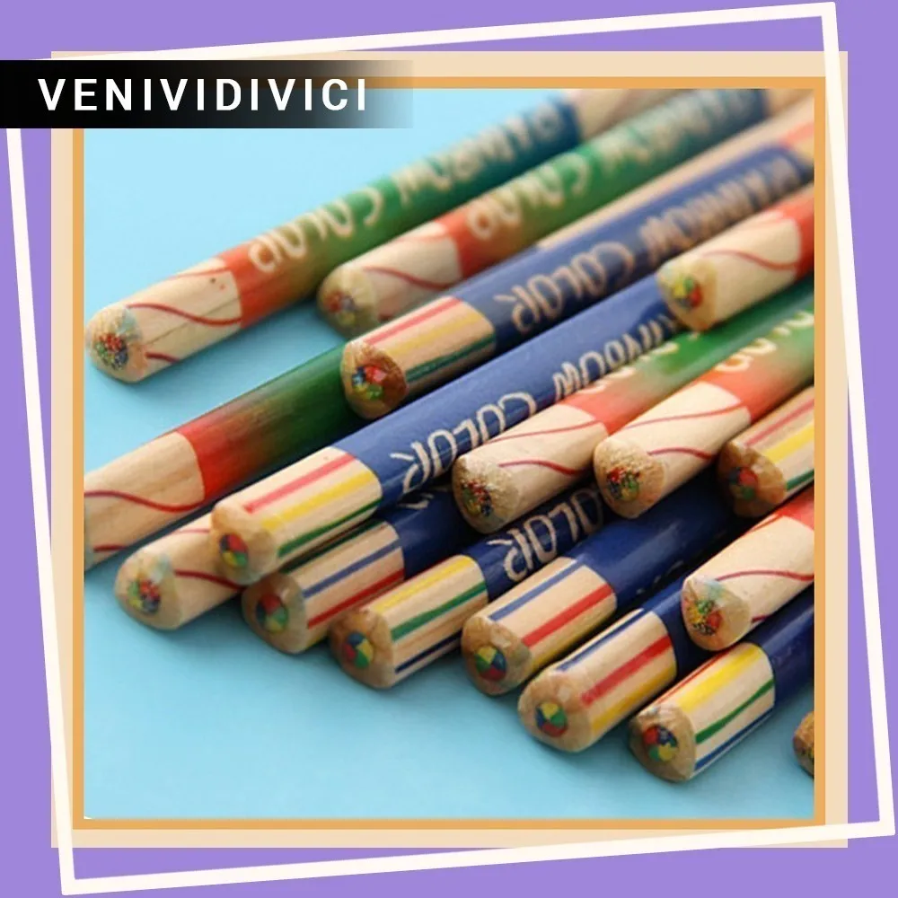 

Best 120 four-color core Colouring pencils creative beautiful painted triangle core children color