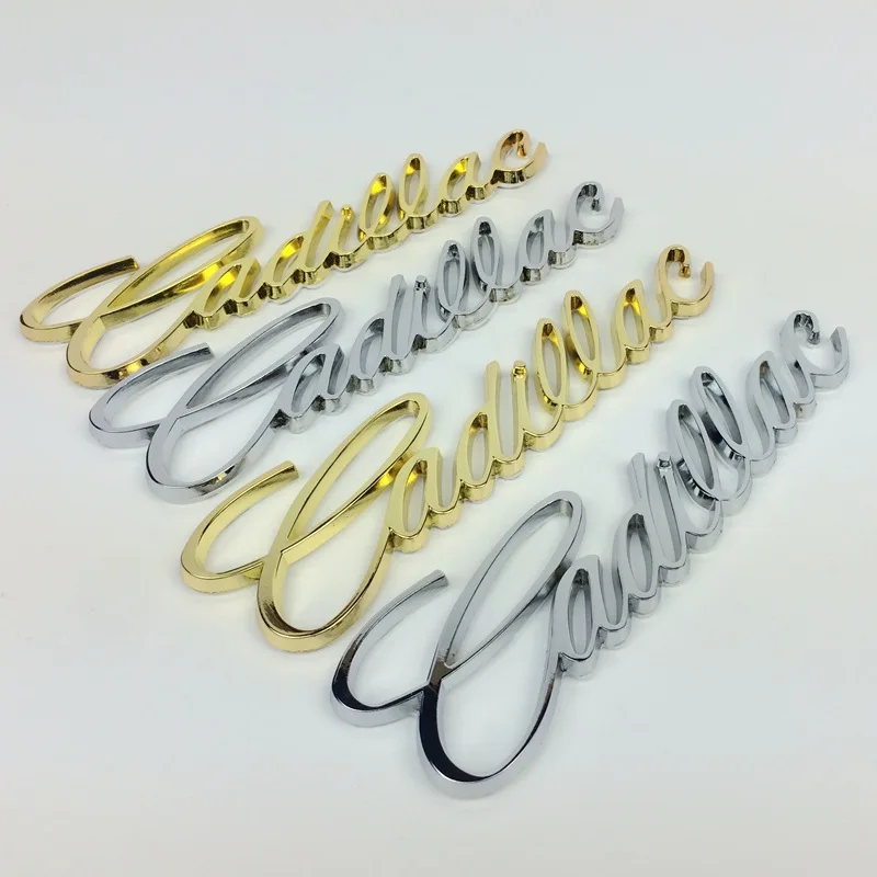 

1Pcs 3D Metal Cadilla Car Side Fender Rear Trunk Emblem Badge Sticker Decals for Cadillac