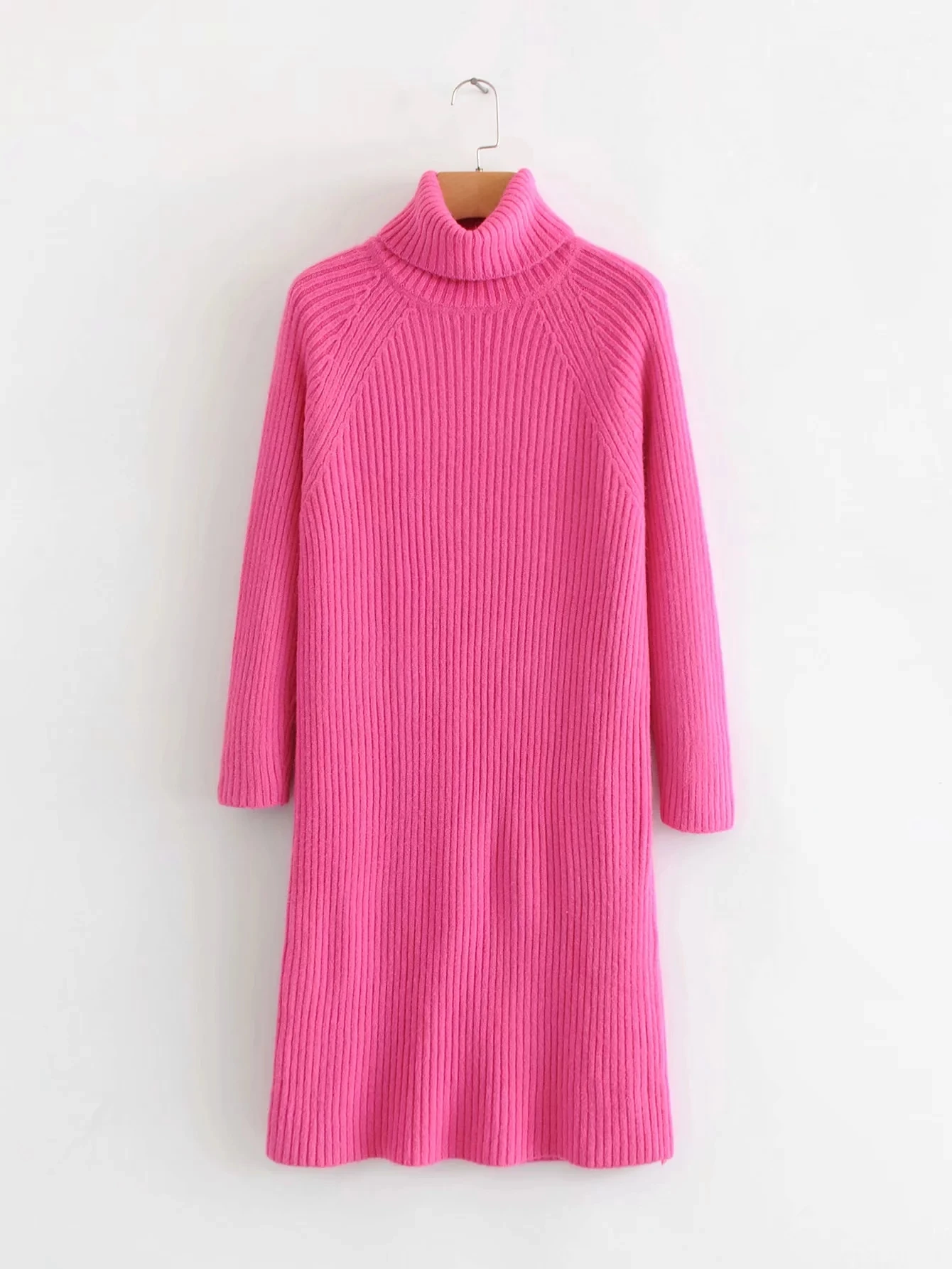 Осенне-зимний женский свитер Повседневный свободный свитер с высоким воротником трикотажные джемперы 4 цвета плюс размер длинный зимний женский свитер Одежда