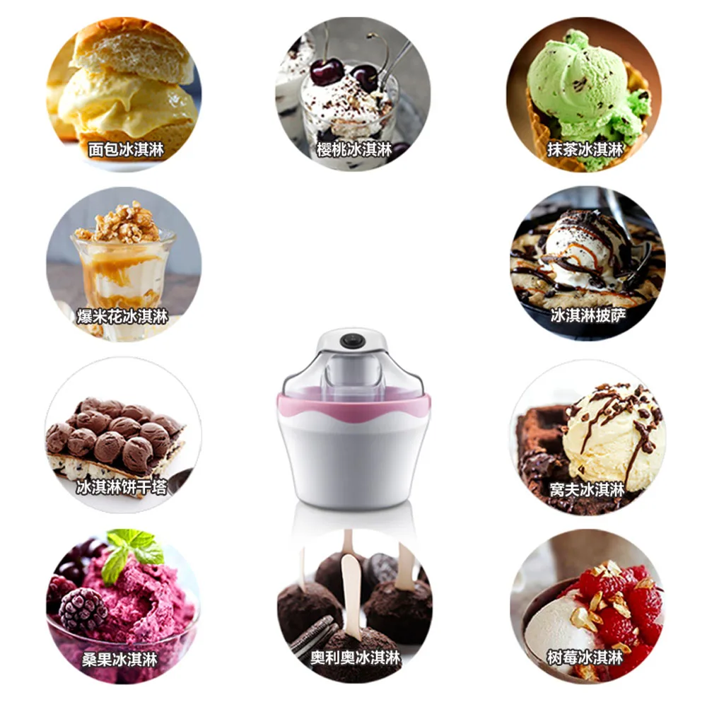 BETOHE cooling ice cream machine mini time-saving convinent Double insulation design One button operation Energy saving ice roll