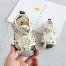 Детские сандалии новые детские сандалии для младенцев Мягкая дышащая детская одежда из натуральной кожи Летняя обувь От 0 до 5 лет пляжные сандалии для мальчиков и девочек