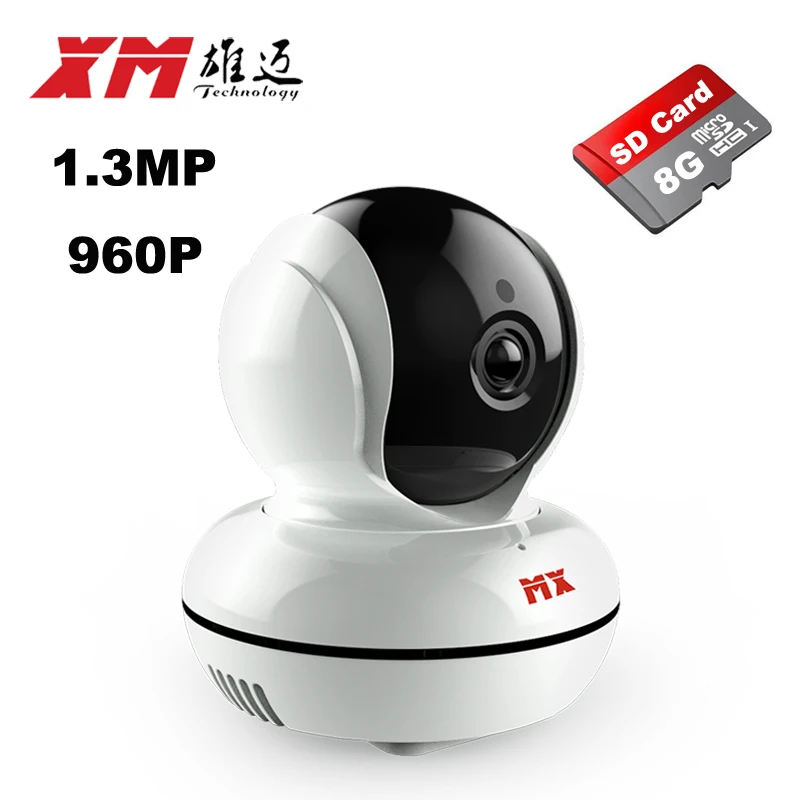 

XM IP Network Surveillance Camera+8GB Mini Wifi Security Video Monitoring Viewing Angle140 Round Two-way Audio Smart Phone