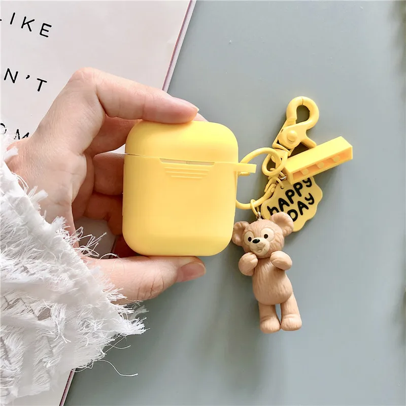 Cute Earphone Case For AirPods Cartoon ShellieMay Duffy&Stellalou Wireless Headphones Cover For Apple Airpods 2 Bag Accessories