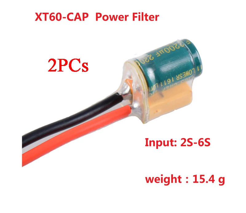 Шнур питания XT60 2 шт. штепсельная вилка Amass 14AWG провод 10 см линия 2-6S 2200 мкФ 25V
