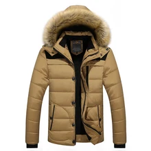 FIT-25 ‘C marca invierno chaqueta hombres 2018 nueva Parka hombres abajo mantenga moda M-4XL 5XL 6XL