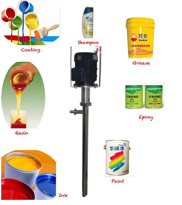 High viscosity screw drum pump for thick oil, grease and slurry 60L/min