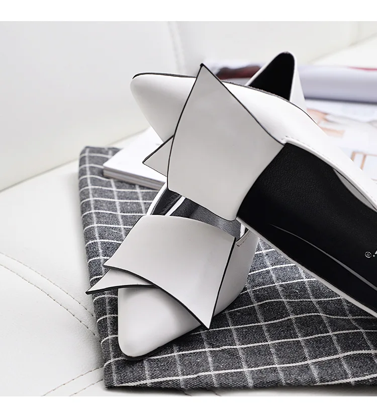 SHIDIWEIKE-2018-New-Pointed-Toe-Low-Heel-Pumps-Black-Red-White-Shallow-Mouth-1-5cm-Thick (3)