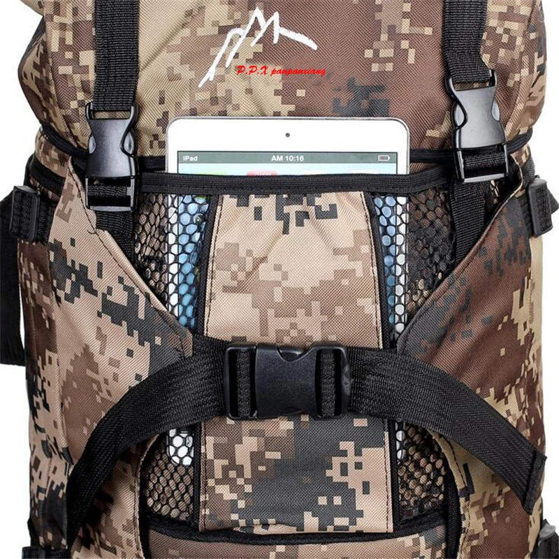 Jeebel 70L Hiking Backpack Large Capacity Outdoor Camping Men Camouflage Waterproof Sport Tactical Military 2018 Travel Bags