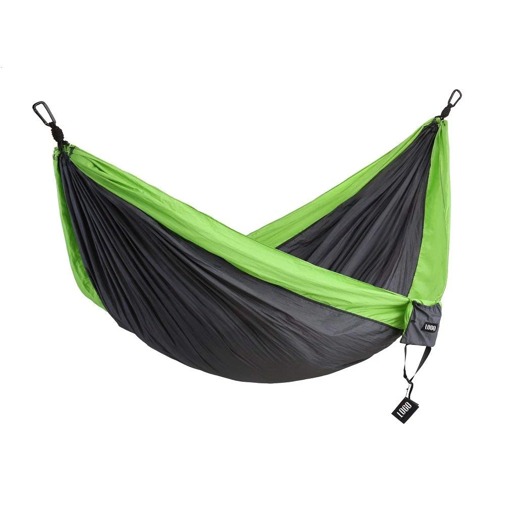 Double Camping Hammock with Hammock Tree Straps Portable Parachute Nylon Hammock for Backpacking Travel Double Camping Hammock with Hammock Tree Straps Portable Parachute Nylon Hammock for Backpacking Travel