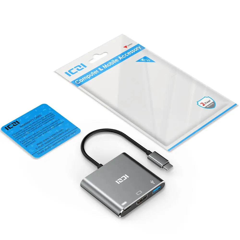 ICZI type C к HDMI концентратор адаптер USB 4K 3 0 зарядка PD порт конвертер для Macbook Pro Air 2018