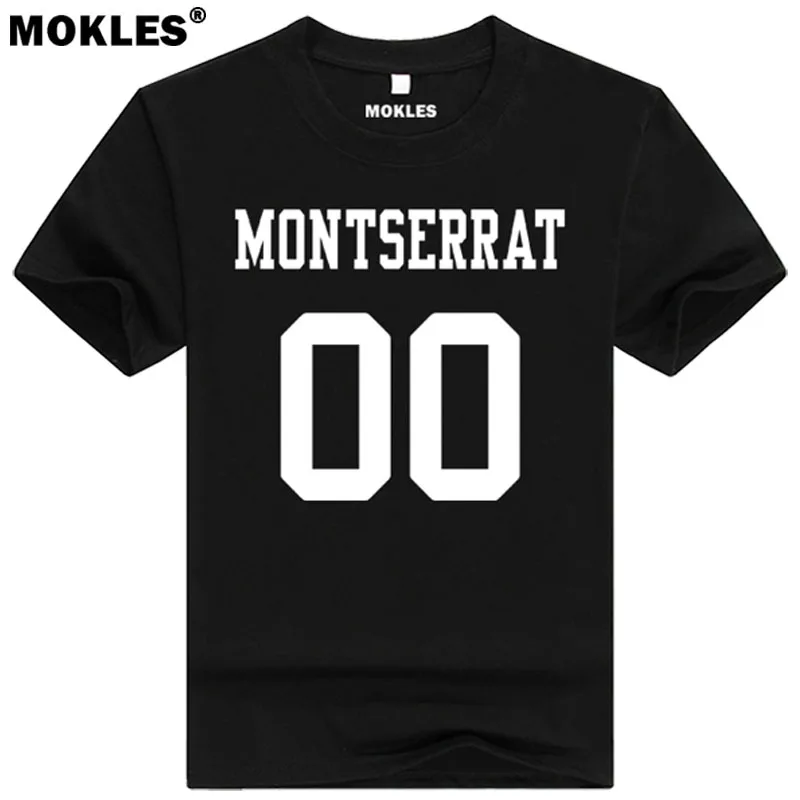 MONTSERRAT t shirt diy free font b custom b font font b made b font name