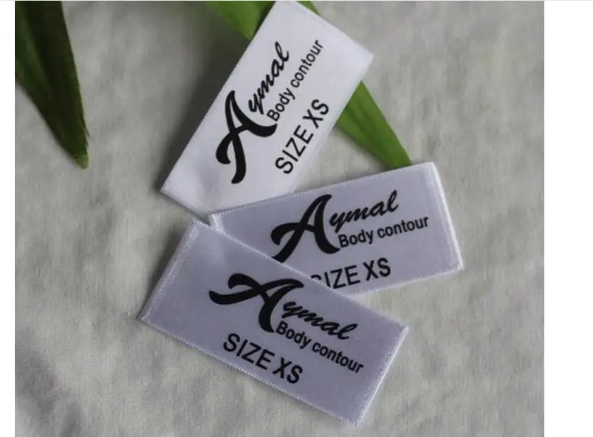 Индивидуальные этикетки для одежды моющиеся тканые этикетки бренд бирки с именами логотип тканые бирки Ширина ниже 2,5 см