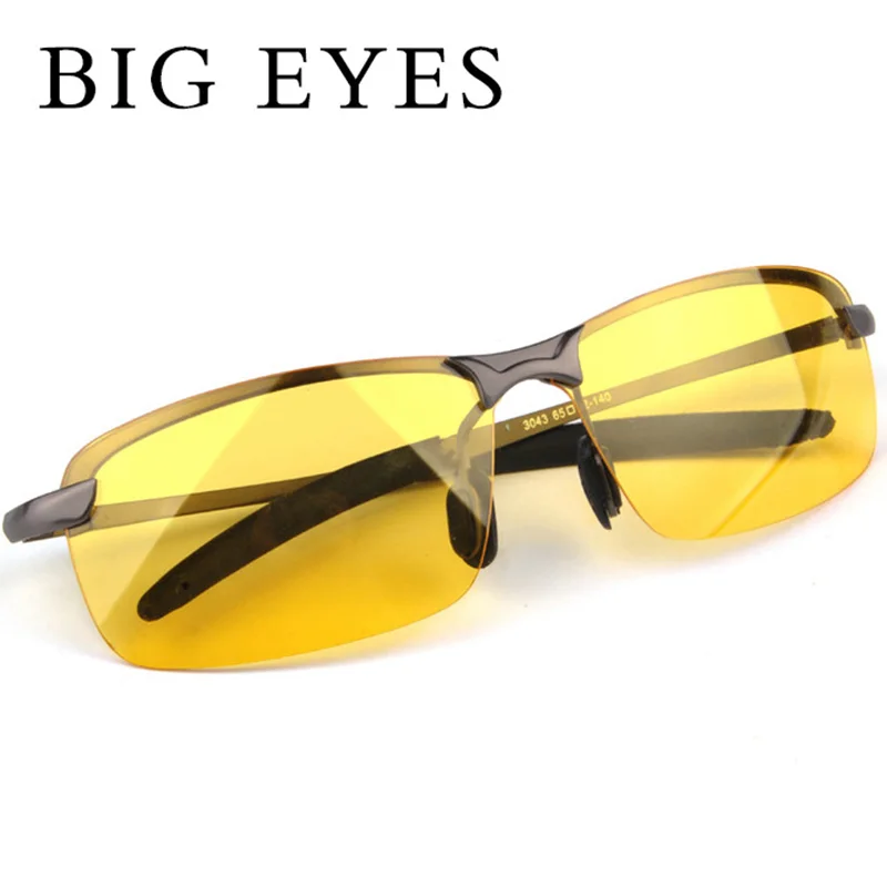 2018 High Quality Night Driving Vision Yellow Lens Sunglasses Driver Safety Sun glasses Goggles