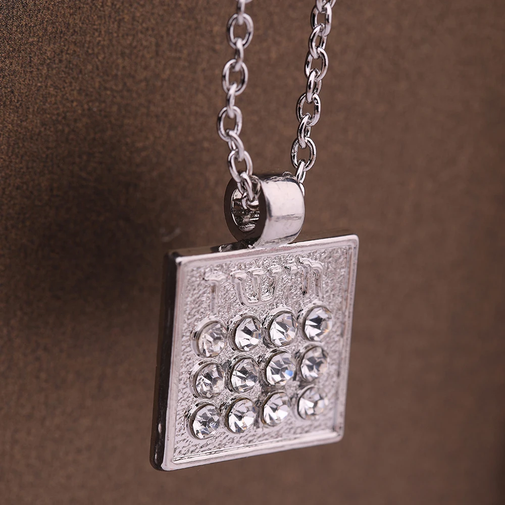 Моя форма горячий дизайн ручной штампованный кулон Judaica сообщение выгравировано на иврите 12 камней по месяцу Рождения Серебро и золото цвет кулон ожерелье