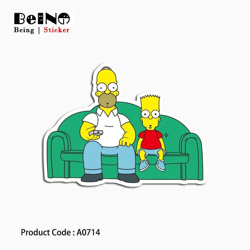 Simpsons Sofa Watch Television Sticker Harmony Waterproof Suitcase Laptop Guitar Luggage Skateboard Toy Lovely A0714 Stickers 31 | Игрушки и