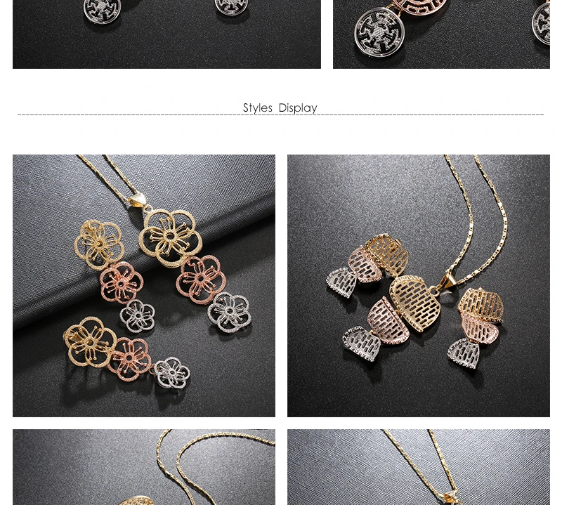 BTSETS Jewelry Sets Wedding African Dubai Jewelry Sets For Women Flower Trendy Turkish Jewelry Fashion Indian Jewellery (3)