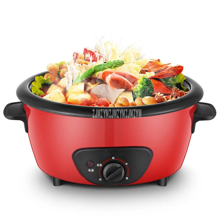 4L Electric Hot Pot Multi Cooker Pot Separatable Non-stick Coating Electric Cooking Machine Stewing Hotpot Cooker 1450W RHG-40A1