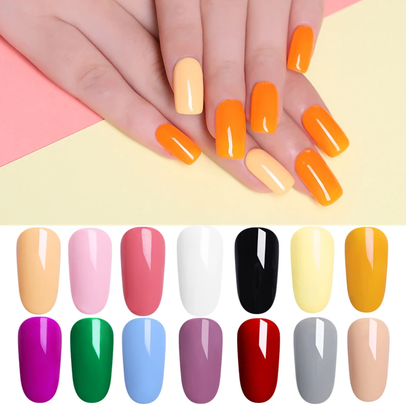 

LILYCUTE Canary Yellow UV Gel Nail Polish Color Coat Soak Off Long Lasting Nail Art Gel Varnish Manicure Design 5ml