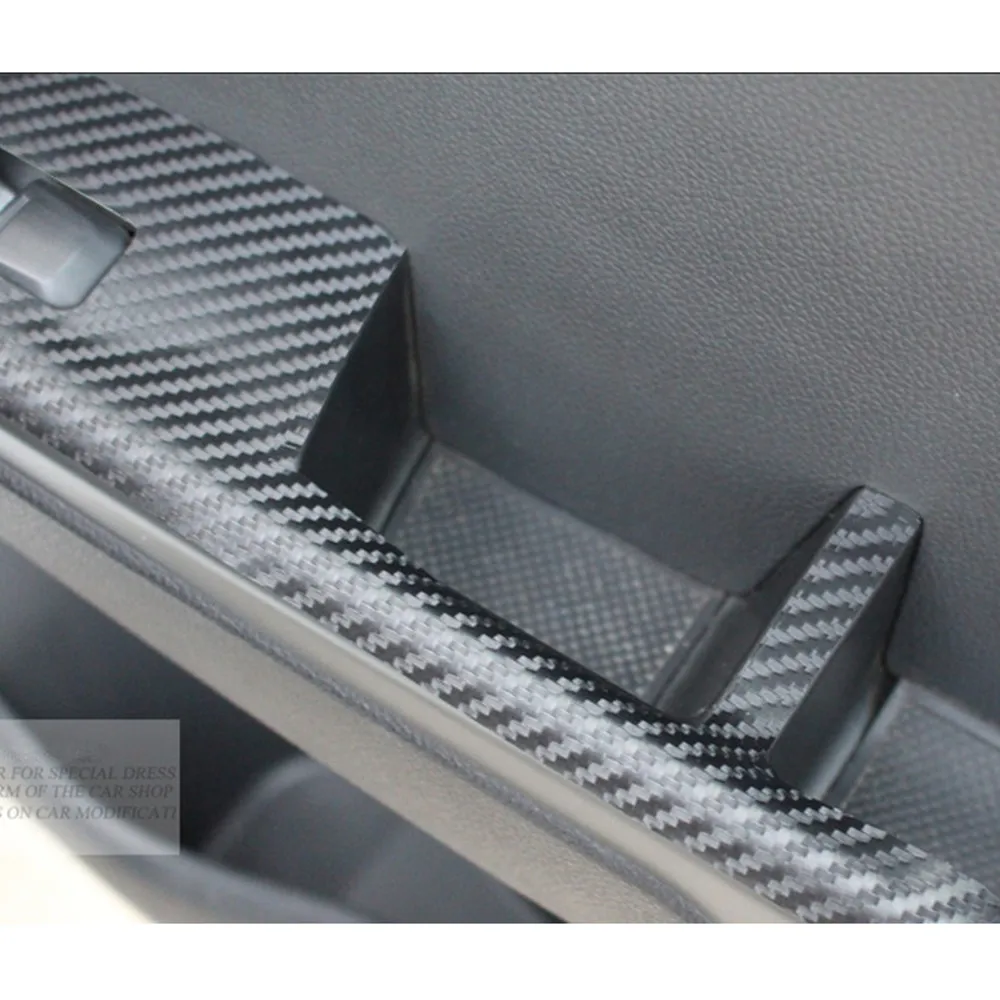 For KIA Rio K2 Car Carbon Fiber Stickers For Cars Door Panel Armrest Sticker And Decals Auto Accessories Car-Styling 7