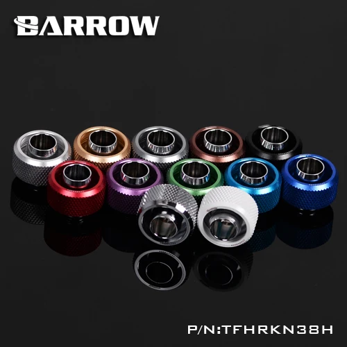 

2PCS Barrow G1 /4 10 X 16mm hose soft tube hand compression fittings computer water cooling build Silver Black White TFHRKN38H
