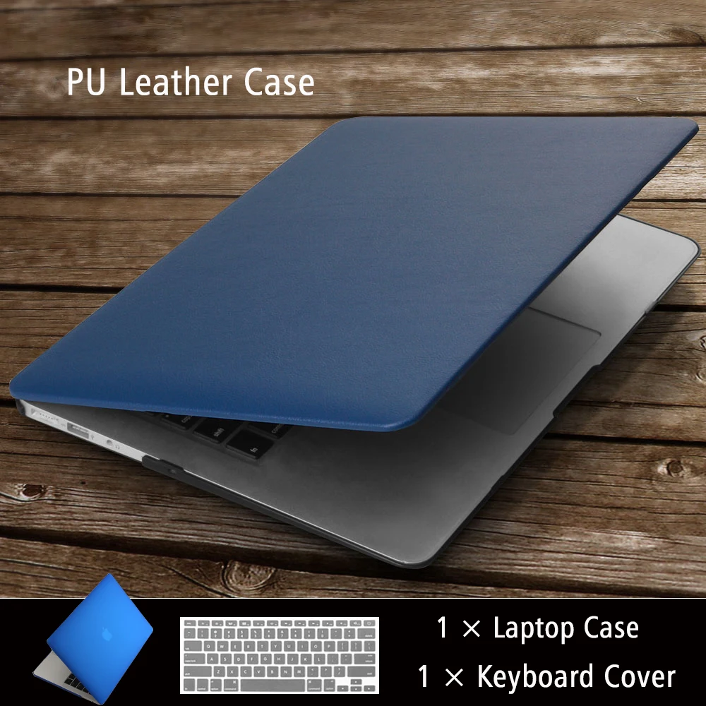 High quality Business PU Leather Laptop Cases for MAC APPLE MacBook Air Pro Retina 11 12 13 15 inch +Keyboard cover