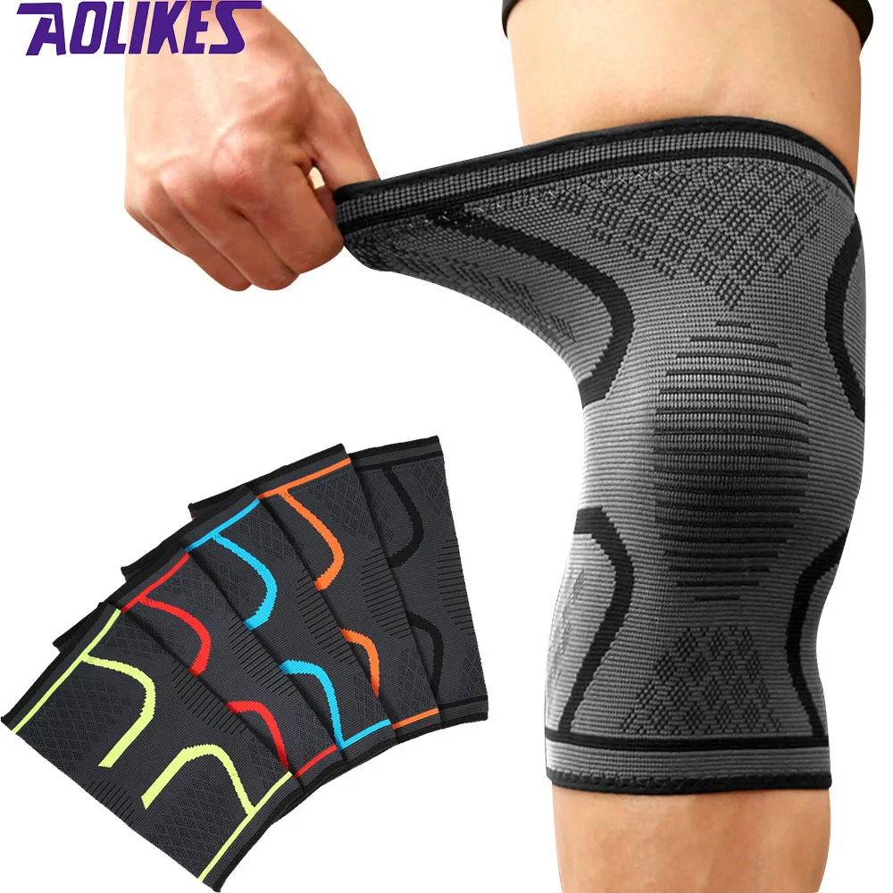 

2pcs Knee Support Knee Pads Brace Kneepad Gym Weight lifting Knee Wraps Bandage Straps Guard Compression Knee Sleeve Brace