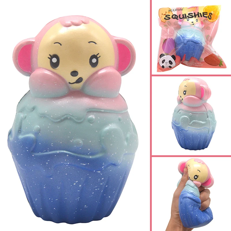 20 шт./лот Jumbo Galaxy Cupcake Monkey Squishy Slow Rising Icecream мягкие Мультяшные куклы