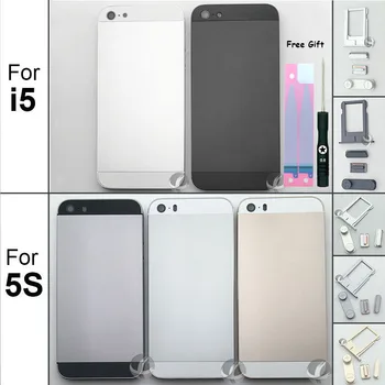 

EU Version CE Sign All New Back Housing For iphone 5 5S SE Metal Rear Cover Lid With Free Battery Sticker And Tool
