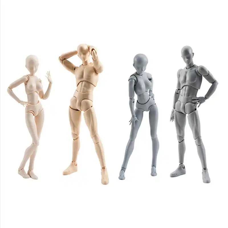 Figma He She Movable Body Joint Action Figure Toy Artist Art Painting Anime Model Doll Mannequin Art Sketch Draw Human Body Doll