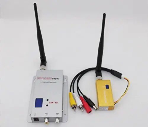 

Wireless Audio Video AV Transmitter Receiver Sender Set 16-ch 1.2ghz 700mw