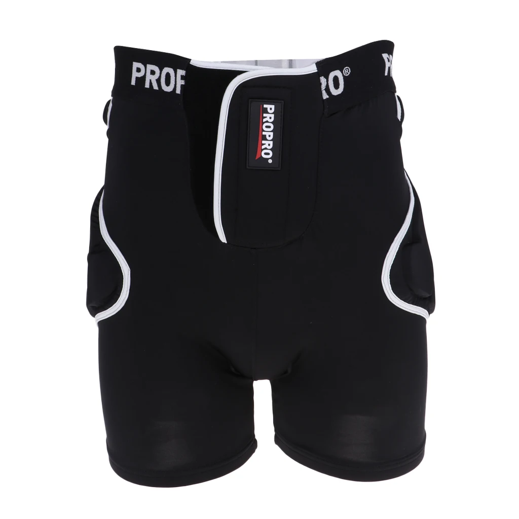 Ski Hip Butt Padded Short Pants Protective Gear Guard Impact Shorts for Skiing Skating Snowboard Black for Women Men