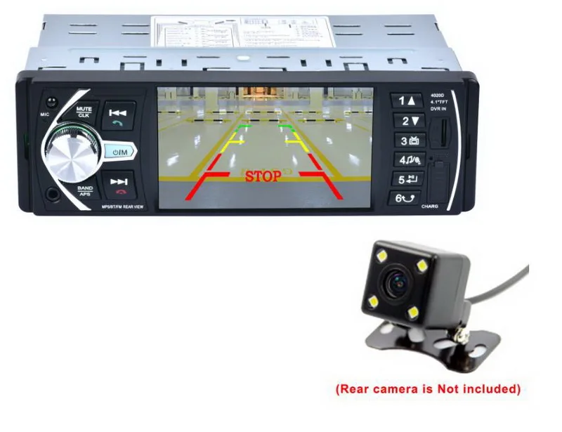Радио-Кассетный проигрыватель авторадио автомобилей Радио Стерео Bluetooth MP5 плеер FM Aux/DVR Вход USB TF с руль пульт дистанционного управления