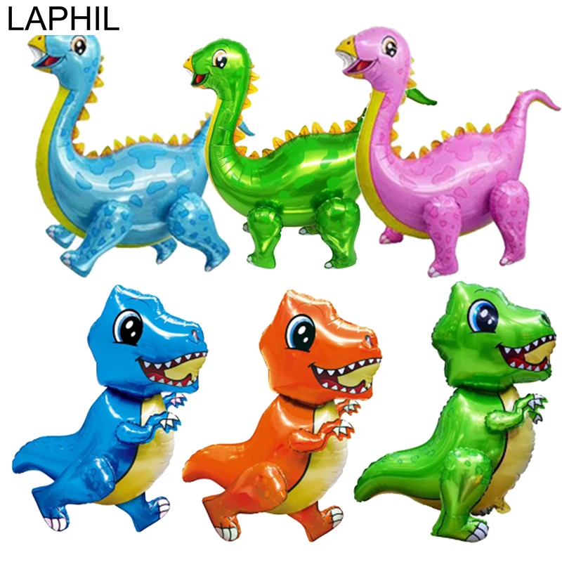 

LAPHIL 4D Creative Dinosaur Balloon Inflatable Foil Balloons Birthday Party Decorations Kids Favors Dinosaur Party Supplies